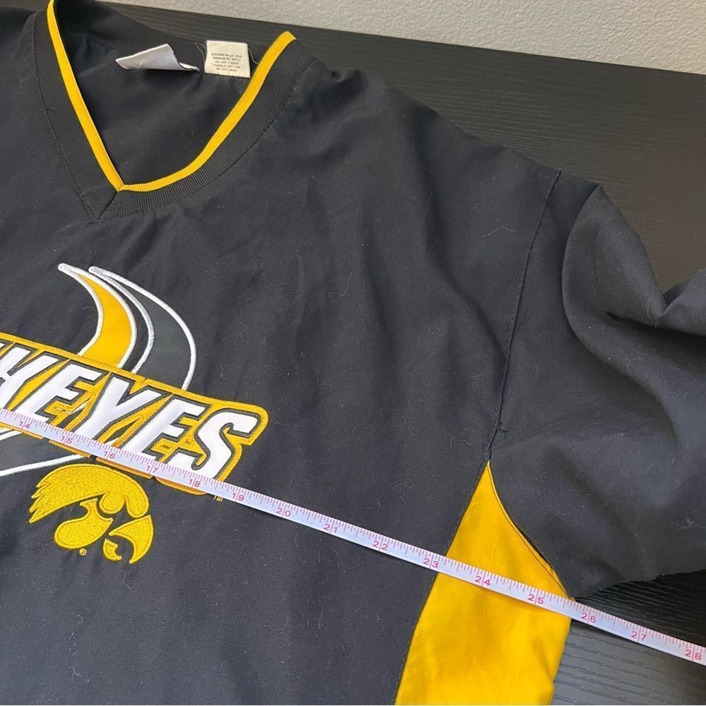 Sportco Authentic Black Iowa Hawkeyes Windbreaker Jacket Large - Picture 11 of 12